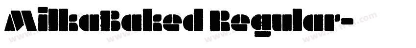 MilkaBaked Regular字体转换